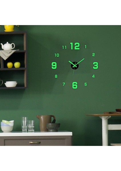 Aydınlık Çıkartmaları 3D Dıy Saatleri Işaretsiz Ev Dekorasyonuınlık-C (Yurt Dışından) modelleri