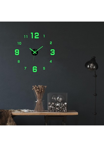 Aydınlık Çıkartmaları 3D Dıy Saatleri Işaretsiz Ev Dekorasyonuınlık-C (Yurt Dışından) fırsatları