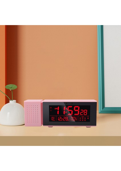 USB ile LCD Çalar Saat Lambası Dijital Saat Termometre (Yurt Dışından)