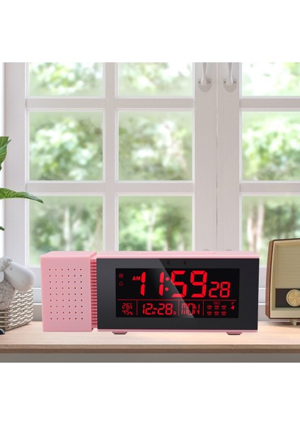 USB ile LCD Çalar Saat Lambası Dijital Saat Termometre (Yurt Dışından)