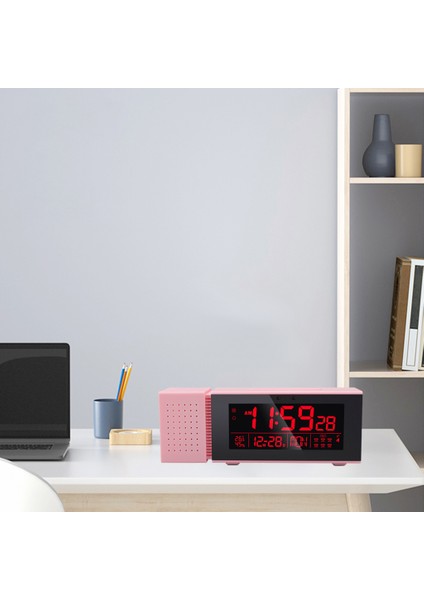 USB ile LCD Çalar Saat Lambası Dijital Saat Termometre (Yurt Dışından)