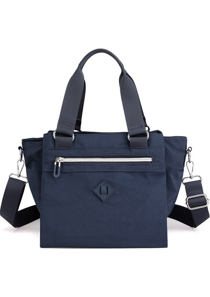 Colorful Fox Moda Vahşi Rahat Omuz Çantası Bayan Büyük Kapasiteli Çok Katmanlı Basit Messenger Çanta (Yurt Dışından)