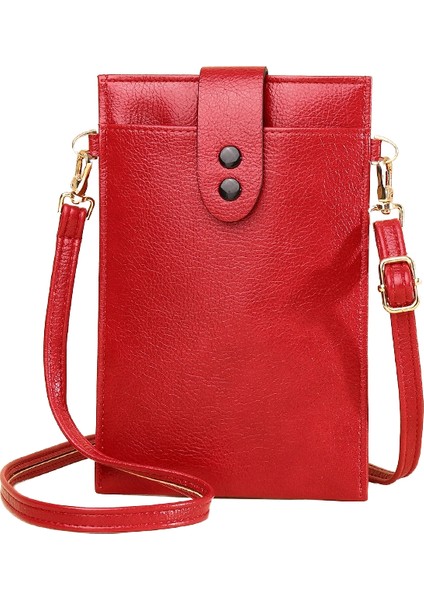 Edebi Retro Omuz Çantası Gündelik Dikey Mini Messenger Cep Telefonu Çantası (Yurt Dışından)
