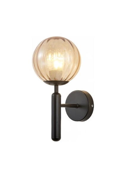 Kapalı Duvar Lambası, Yaratıcı Modern Minimalist Tarzı, 6102 Çizgiler Ve Amper; Amber Cam Abajur (Yurt Dışından)
