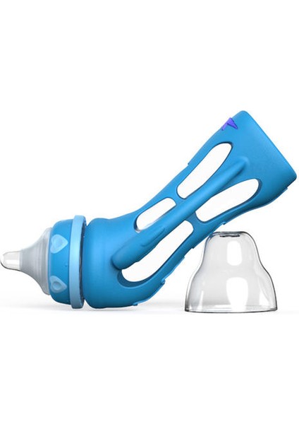 180ML/240ML 0-3 Aylık Biberon, Sıcaklık Algılayan Geniş Kalibreli Cam Anti-Güz Anti-Flatulans Yeni Doğan Şişeler Için Uygun Süt Anti-Külçe Süt (Yurt Dışından)