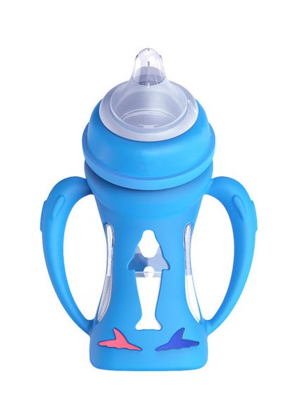 180ML/240ML 0-3 Aylık Biberon, Sıcaklık Algılayan Geniş Kalibreli Cam Anti-Güz Anti-Flatulans Yeni Doğan Şişeler Için Uygun Süt Anti-Külçe Süt (Yurt Dışından) fiyatları