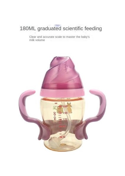 180ML Besleme Şişesi, Geniş Ağız Ppsu Saplı Besleme Besleme Şişesi (Yurt Dışından) fırsatları