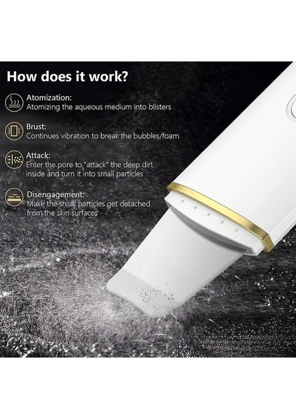 Ultrasonik Cilt Scrubber Derin Yüz Yüz Gözenek Temizleyici Scrubber Asansör Makinesi Güzellik | Cilt Scrubber (Yurt Dışından) fırsatları