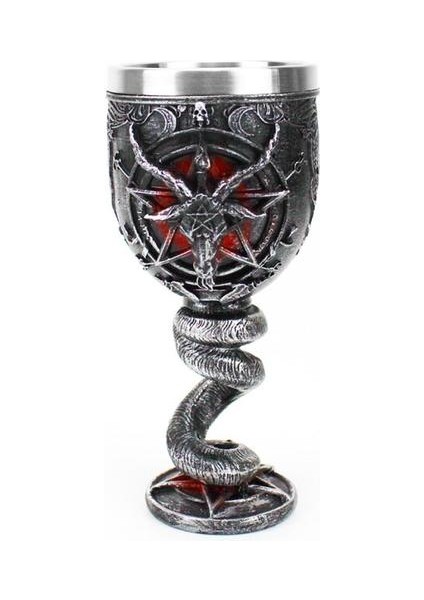 Pentagram Boynuz Kadeh Şarap Cam Gotik Wicca Pagan Mistik Tankard Kahve Bira Kupalar Mistik Wicca Fan Hediye | Şarap Kadehleri (Yurt Dışından)