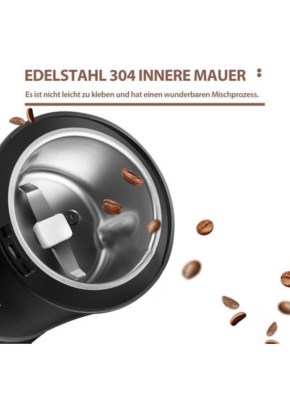 1000 W Elektrikli Kahve Öğütücü 3D Stereo Bıçak 304 Paslanmaz Çelik Öğütücü Fasulye Otlar Için Uygun Fındık Tahıllar Tuz Biber Maker | Elektrikli Kahve Öğütücüler (Yurt Dışından) fırsatları