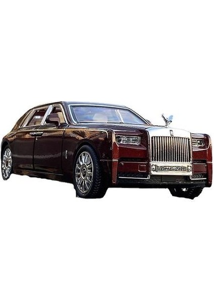 (Kırmızı) 1:24 Rolls-Royce Phantom Alaşım Araba Modeli Diecasts Araçlar Oyuncak Araba Yüksek Simülasyon Çocuk Oyuncak (Yurt Dışından)