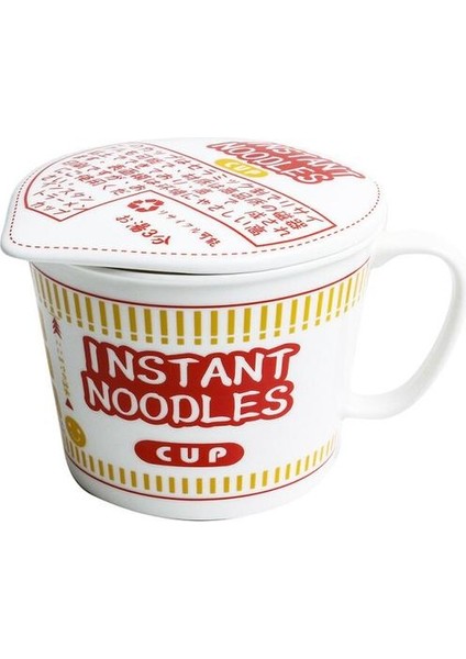 Japon Yaratıcı Seramik Kase Anında Erişte Kase Karıştırma Ramen Kase Kapak Salatası ile Ev Sofra Kase Yaratıcı Mutfak | Kase (Yurt Dışından)