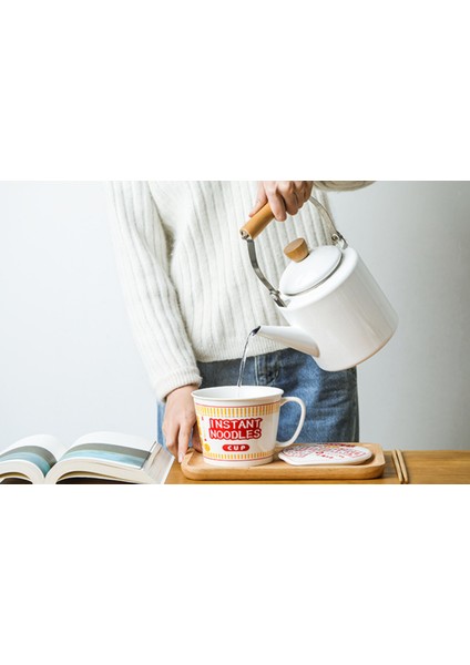 Japon Yaratıcı Seramik Kase Anında Erişte Kase Karıştırma Ramen Kase Kapak Salatası ile Ev Sofra Kase Yaratıcı Mutfak | Kase (Yurt Dışından) fırsatları
