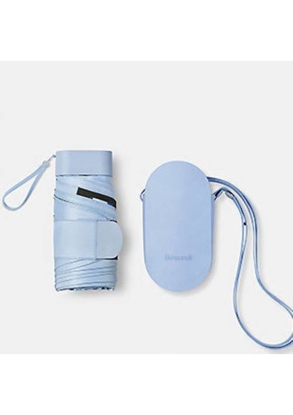 Altı Katlı Şemsiye Yağmur Veya Parlaklık Çift Kullanımlı Katlanır Şemsiye, Uv Geçirmez Güneşlik Kompakt Taşınabilir Güneş Şemsiyesi (Yurt Dışından)