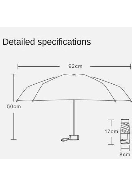 Altı Katlı Şemsiye Yağmur Veya Parlaklık Çift Kullanımlı Katlanır Şemsiye, Uv Geçirmez Güneşlik Kompakt Taşınabilir Güneş Şemsiyesi (Yurt Dışından) modelleri