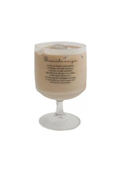 175 ml Kore Şeffaf Kadeh Cam Fincan Yazı Yoğurt Suyu Tatlı Dondurma Bardak Bar Kokteyl Cam Ev Cafe Drinkware | Şeffaf (Yurt Dışından) indirimleri