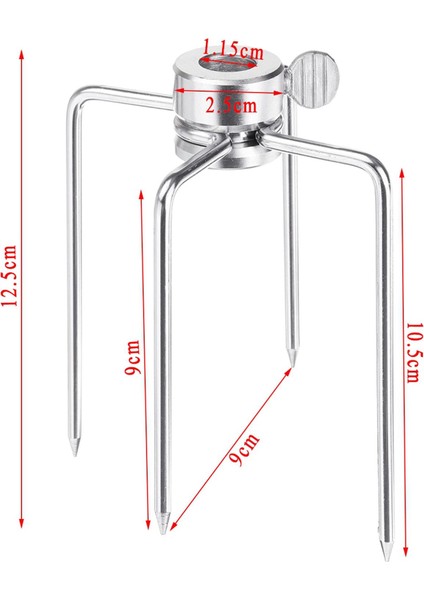 1 Çift Paslanmaz Rotisserie Barbekü Tükürmek Çatal Sığır Barbeküı (Yurt Dışından)