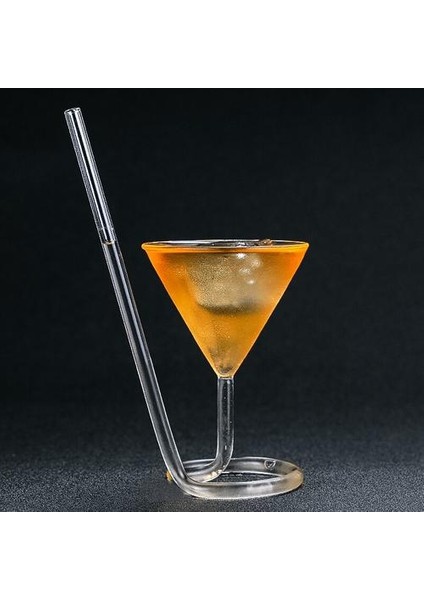 Yaratıcı Vida Spiral Saman Molekülü Kokteyl Cam Bar Parti Üçgen Goblet Martini Champagne Coupes Vaso Şarap Kadehi Takılar | Kokteyl Camı (Yurt Dışından) indirimleri