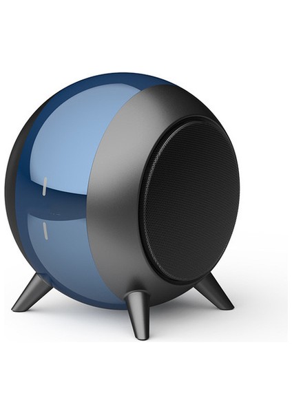 Bluetooth 5.0 Hoparlörler Yeni Metal Stereo Taşınabilir Hoparlör Şarj Müzik Subwoofer Süper Bas Stokta | Açık Hoparlörler (Mavi) (Yurt Dışından)