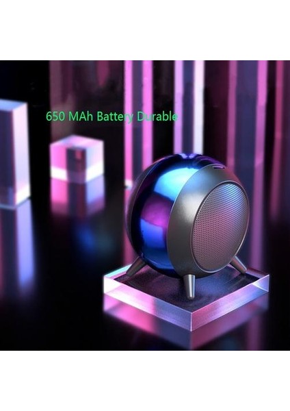 Bluetooth 5.0 Hoparlörler Yeni Metal Stereo Taşınabilir Hoparlör Şarj Müzik Subwoofer Süper Bas Stokta | Açık Hoparlörler (Mavi) (Yurt Dışından) indirimleri