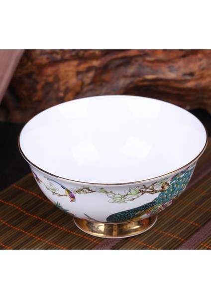 Jingdezhen Seramik Antika Kase Sofra Ev Kase Erişte Kase Altın Boyalı Büyük Pirinç Kase Çorba Kase Yüksek Ayak Kase | Kaseler (Yurt Dışından) fırsatları