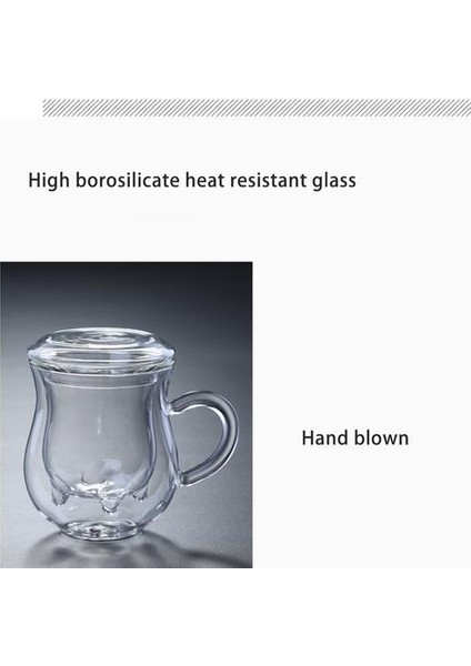 Yaratıcı Süt Kupası Çift Yalıtım Kahve Suyu Kupası Şarap Bira Viski Hediye Drinkware Mutfak Sofra Için 1 Adet | Şeffaf (Yurt Dışından) modelleri