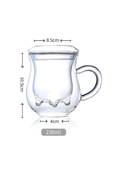 Yaratıcı Süt Kupası Çift Yalıtım Kahve Suyu Kupası Şarap Bira Viski Hediye Drinkware Mutfak Sofra Için 1 Adet | Şeffaf (Yurt Dışından) indirimleri