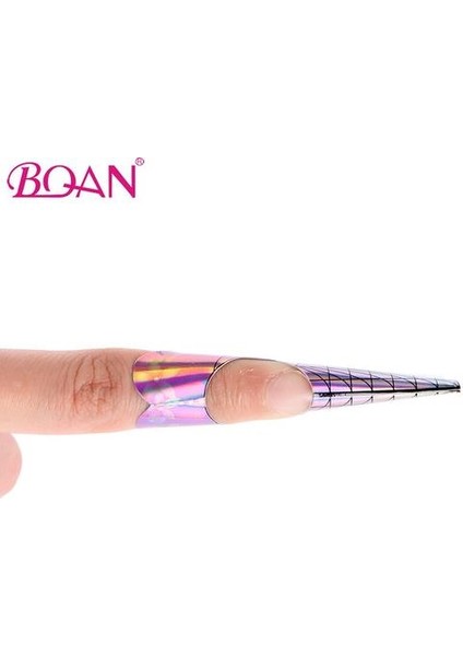 Nail Art Araçları Renkli Kağıt Tepsi Tırnak Formları Uzatma Akrilik Oluşturucu Kılavuzu Kendinden Yapışkanlı Sticker Form Manikür Araçları | Nail Formu (Yurt Dışından)