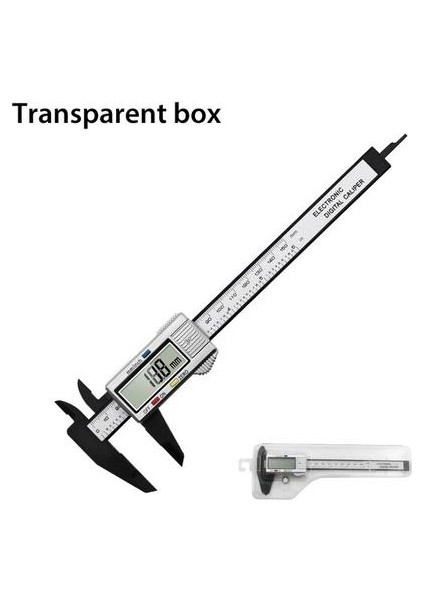 1 Paket Siyah ve Beyaz Renk LCD Vernier Calipers 0-150MM, Abs Plastik Malzeme, Elektronik Dijital Ekran, Metrik ve Inç Arasında Tek Anör Dönüşüm, Ölçülebilir Derinlik (Yurt Dışından)