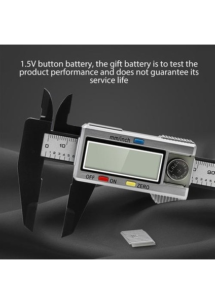1 Paket Siyah ve Beyaz Renk LCD Vernier Calipers 0-150MM, Abs Plastik Malzeme, Elektronik Dijital Ekran, Metrik ve Inç Arasında Tek Anör Dönüşüm, Ölçülebilir Derinlik (Yurt Dışından)