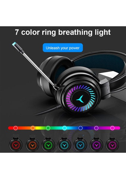 Oyun Kulaklıklar Gamer Kulaklıklar Surround Ses Stereo Kablolu Kulaklık USB Mikrofon Renkli Işık Pclaptop Oyun Kulaklık | Kulaklık / Kulaklık (Yurt Dışından)
