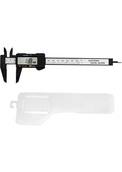 1 Pack Siyah Veya Gümüş LCD Vernier Caliper 0-150MM, Plastik Malzeme, Elektronik Dijital Ekran, Metrik ve Inç Arasında Tek Anahtar Dönüşüm, Ölçülebilir Derinlik (Yurt Dışından)