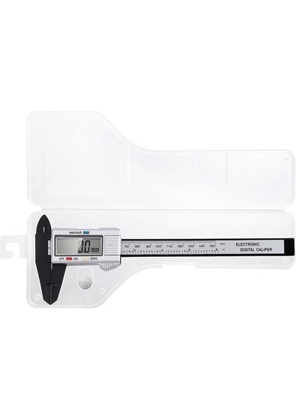 1 Pack Siyah Veya Gümüş LCD Vernier Caliper 0-150MM, Plastik Malzeme, Elektronik Dijital Ekran, Metrik ve Inç Arasında Tek Anahtar Dönüşüm, Ölçülebilir Derinlik (Yurt Dışından)