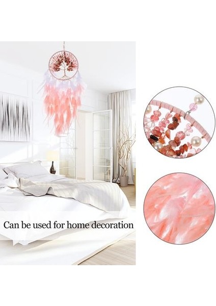 1 Adet Dream Catcher Tüy Kolye Duvar Asılı Dreamcatcher Ev Dekor | Rüzgar Çanları ve Amp;asılı Süslemeler (16 cm * 70CM) (Yurt Dışından)