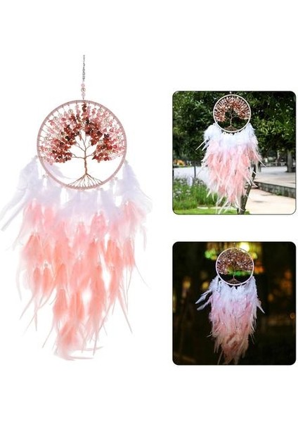 1 Adet Dream Catcher Tüy Kolye Duvar Asılı Dreamcatcher Ev Dekor | Rüzgar Çanları ve Amp;asılı Süslemeler (16 cm * 70CM) (Yurt Dışından)