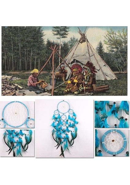 Rüzgar Çanları El Yapımı Rüya Catcher Net Tüylü Duvar Asılı Dreamcatcher Zanaat Hediye Ev Için Noel Dekorasyon | Rüzgar Çanları ve Amp;asılı Süslemeler (Yurt Dışından)