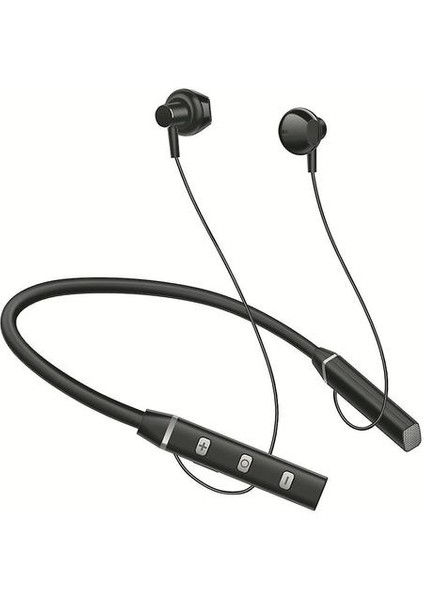 Boyun Monteli Spor Bluetooth Kulaklık, Manyetik Asma-Boyun Kablosuz Kulaklıklar (Siyah) (Yurt Dışından)