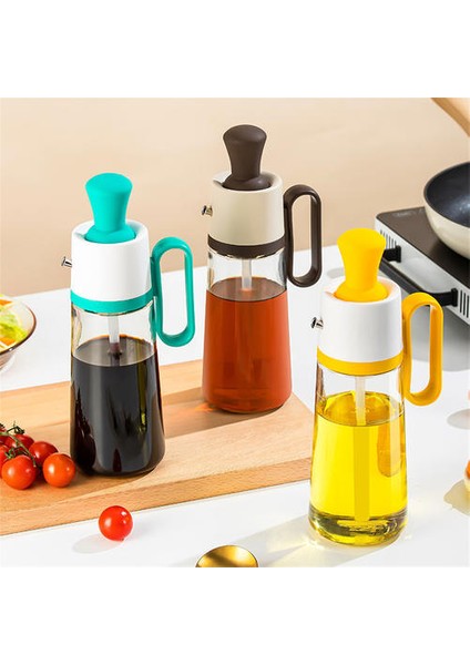 5 50MLGLASS + Silika Jel Yağ Potu, Ev Otomatik Açılması ve Kapanması Için Uygun Büyük Kalibreli Yağ Şişesi (Yurt Dışından)