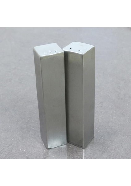 2 Adet 304 Paslanmaz Çelik Kare Biber Salt Shaker, Ev Restoran Baharat Kutusu, Barbekü Duster Çalkalayıcılar | Tuz Domuzları, Mahzenler ve Amp;sunucular (Yurt Dışından) modelleri