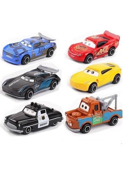 6 Adet / Takım Disney Pixar Arabalar 3 Oyuncak 1:55 Diecast Araç Metal Alaşım Arabalar Yıldırım Mcqueen Model Araba (Yurt Dışından)