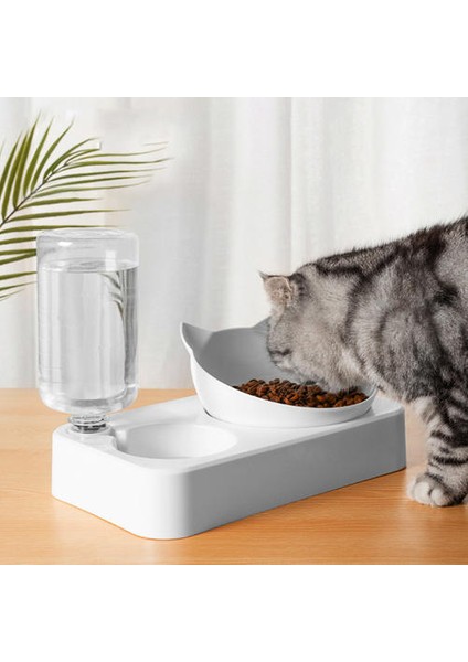 Kedi Aksesuarları Ürünleri Pet Çift Kişilik Kaseler Plastik Kedi Köpek Kaseleri Otomatik Otomatik Olarak Suyu Ekleyin (Yurt Dışından) modelleri
