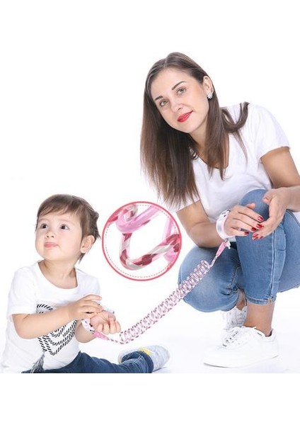 Çocukların Anti-Kayıp Kemer Çekiş Halatı Bebek Anti-Kayıp Bilezikler Kayma Bebek Anti-Kayıp Halat Çocuk Anti-Kayıp Yansıtıcı Anahtarlar (Yurt Dışından)