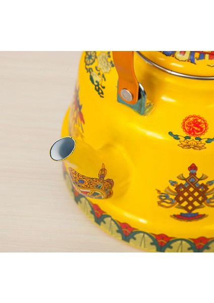 Vintage Mahkemesi Etnik Sekiz Hazineleri Budist Emaye Su Isıtıcısı Su Isıtıcısı Kahve Süt Çaydanlık Gaz Kettle Indüksiyon Ocak Evrensel | Su Isıtıcılar (Yurt Dışından)