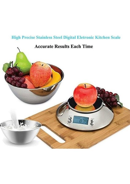 Hassas Mutfak Dijital Led Elektronik Ölçek Çıkarılabilir Kase İle Mutfak Restoran Gıda Ağırlığı Ölçüm Aracı | Mutfak Terazi (Yurt Dışından)