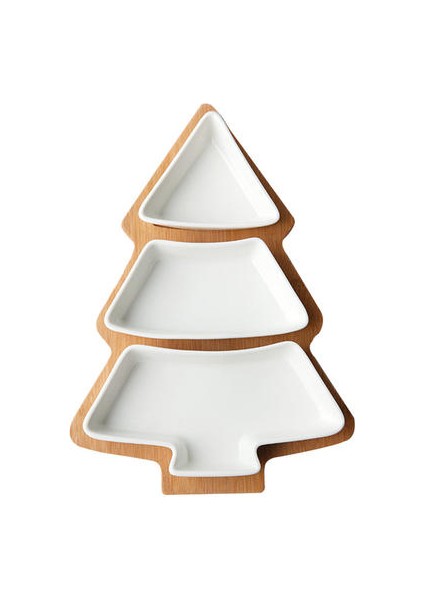 Noel Ağacı Plaka Mutfak Yemek Tabakları Porselen Yemek Seti Kemik Çini Meyve Servis Tepsi Salatası Yemekleri Seramik Ahşap Tabak | Bulaşıklar ve Amp;tabaklar (Yurt Dışından)