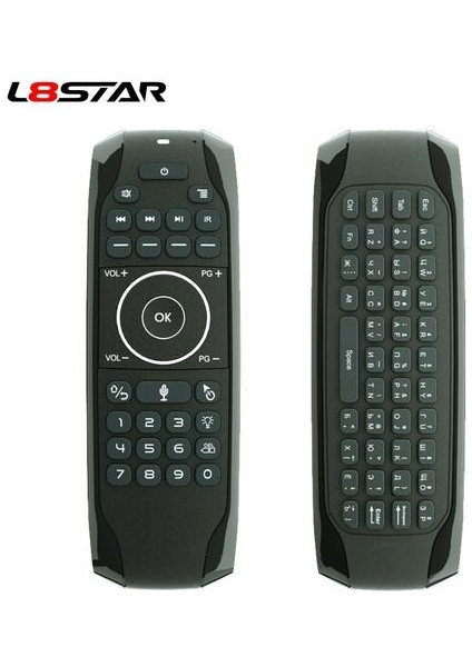 Rus Mini Klavye G7V Aydınlatmalı Ses Arama Akıllı Hava Fare Gyroskope Ir Öğrenme 2.4g Android Tv Kutusu Için Kablosuz Uzaktan Kumanda | Uzaktan Kumanda (Yurt Dışından)