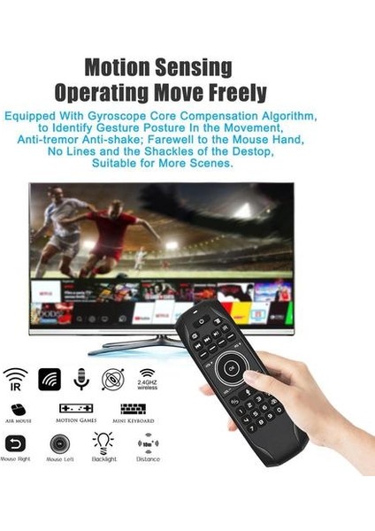 Rus Mini Klavye G7V Aydınlatmalı Ses Arama Akıllı Hava Fare Gyroskope Ir Öğrenme 2.4g Android Tv Kutusu Için Kablosuz Uzaktan Kumanda | Uzaktan Kumanda (Yurt Dışından) fırsatları