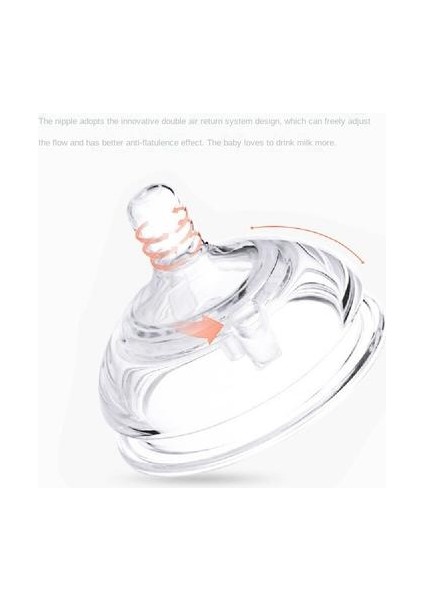 260ML Silikon Besleme Şişesi, Süper Geniş Ağız Silikon Doğal Süt Hissi Besleme Şişesi (Yurt Dışından) fiyatları