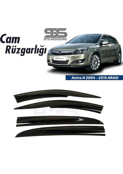 Cam Rüzgarlığı Opel Astra H 2004-2015 Arası Mügen Tip Piano Black