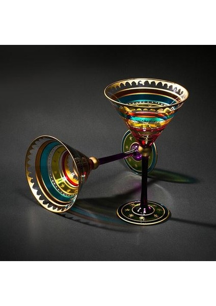 Avrupa El Boyalı Şarap Gözlük Kurşunsuz Kişilik Kokteyl Cam Goblet Bar Otel Düğün Parti Drinkware Ev Dekor Hediye | Kokteyl Camı (Yurt Dışından) fiyatları